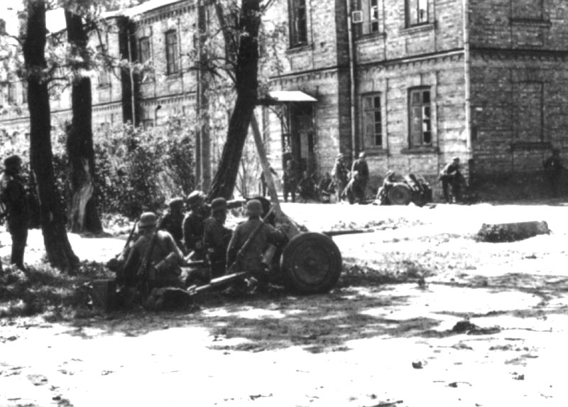 Бой немецких ударных частей в районе Бреста
